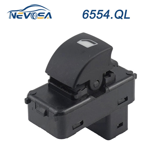NEVOSA 6554.QL For Citroen C4 For Peugeot 207 Auto Window Lifter Switch Control Button 6554QL 6490HQ 6554HJ 6554HF 9651465677