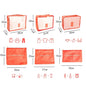 6/7 Pcs Set Travel Organizer Storage Bags Suitcase Packing Cubes Cases Portable Wardrobe Luggage Clothes Shoe Pouch Fold