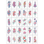 30pcs/lot Watercolor Floral Temporary Tattoo Stickers for Women Girls Small Fake Flower Tattoo Waterproof Hands Wrist Chest Arm