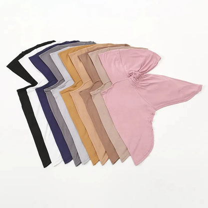 Ramadan Islamic Muslim Underscarf Women Veil Hijab Head Scarves Muslim Women Scarf Turbans Head For Woman Hijabs Caps Hat