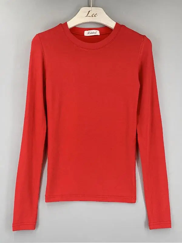 Good Quality T Shirt Korean Style Slim T-shirts 2024 Sexy Tshirts Cotton Long Sleeve Summer Casual Women Tops Tee Shirt Femme