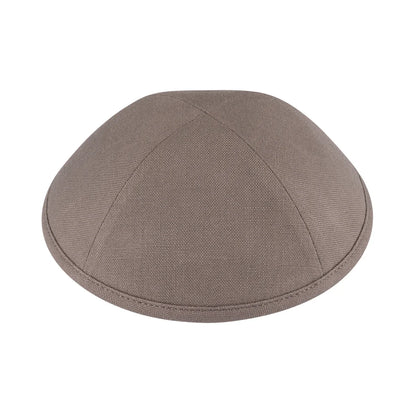 Custom Linen Kippot Black Dome Kippahs Embroidery Name Wedding Kippot, Jewish Yarmulkes Brit Mila with Metal Hair Clip100pcs/lot