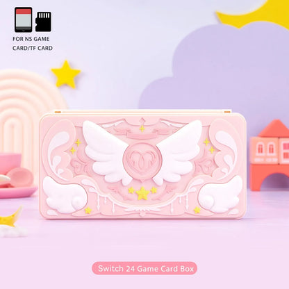 GeekShare Protective Case for Nintendo Switch OLED NS Game Accessories Pink Star 3D Silicone Switch OLED Shell High Quality