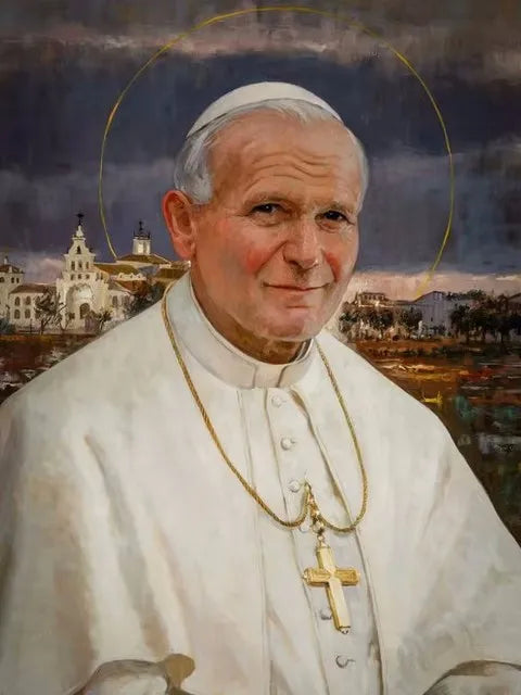 Saint Pope John Paul II 5D DIY Diamond Painting Embroidery Catholic Icons Cross Stitch Mosaic Picture Handicraft Home Decor