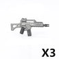 WW2 German Weapon Building Block 98K Two-color Gun US M1911 Soviet RPG Military Soldier Figure Accessories Rifle Pistol Toy C349