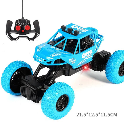 1 Pc 2Channels Children's Remote-Controlled Car Electric Off-Road High-Speed Drift Racing Boy Climbing Car Toy(Without Battery)