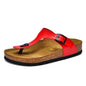 Summer Men Women Clogs Cork Slippers Slide Sandals Microfiber Leather Casual Slip On Sandal Beach Shoes Big Size 48 49