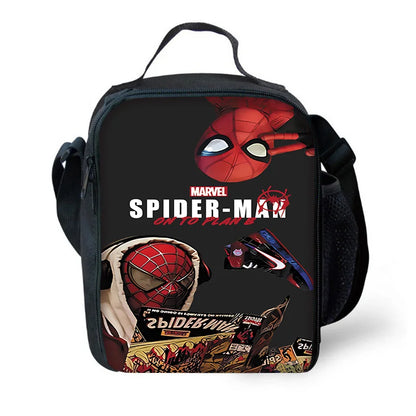 Marvel Super SpiderMan Child Insulated Large Capacity Bag for Boy Girl Student Outdoor Picnic Resuable Thermal Cooler Lunch Box