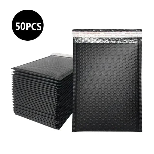50pcs Delivery Package Packaging Pink Small Business Supplies Envelopes Shipping Packages Bubble Envelope Packing Bag Mailer