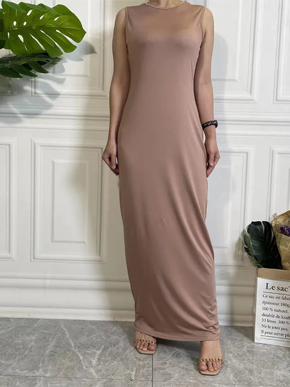 Muslim Woman Dress Abaya For Women Hijab Long Dresses Middle East Dubai Casual Kaftan Islam Clothing Products Without Turkey