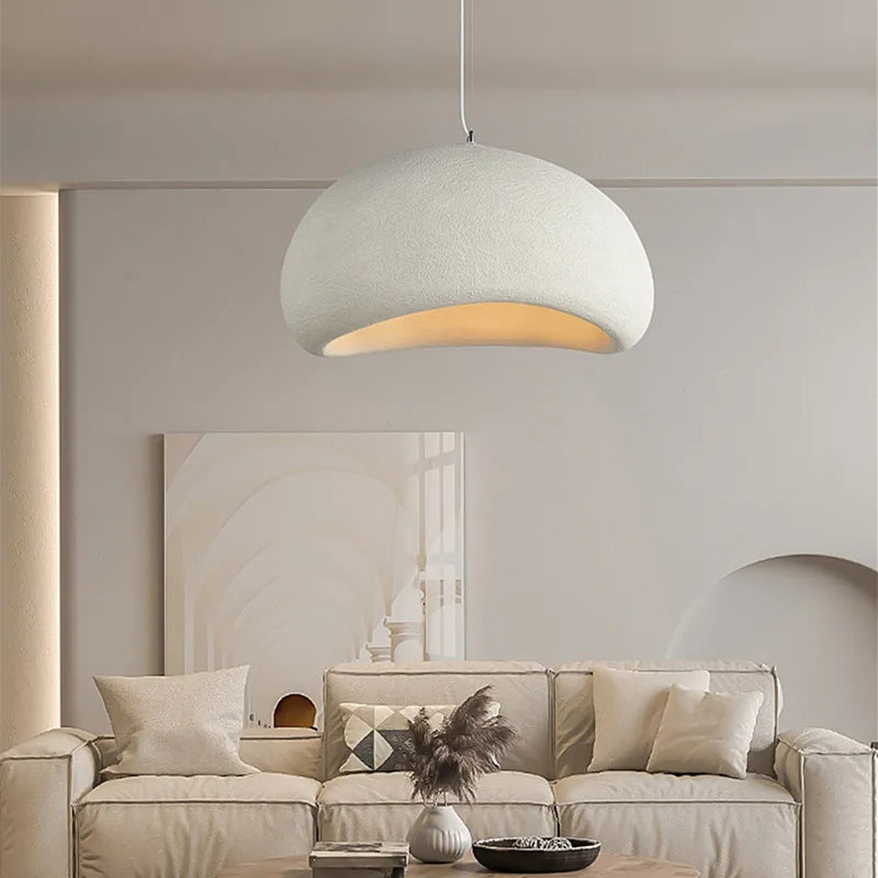 Nordic Wabi Sabi Pendant Lamps Dining Room Lighting Modern Living Room Bedroom LED Ceiling Chandelier Loft Lustre Hanghing Lamps