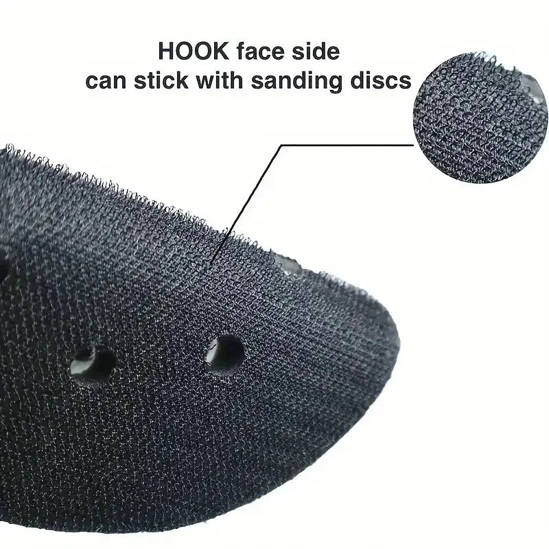 1Pc 5 Inch 125mm Sanding Disc 8 Holes Soft Sponge Interface Hook Loop Backing Pad For Sander Polisher