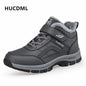 Waterproof Winter Men Boots Suede Warm Snow Women Boots Men Work Casual Shoes High Top High-top Non-slip Ankle Boots