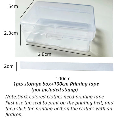 Customized Name Stamp Waterproof Toy Baby Student Clothes Chapter Wash not Faded Children's Seal Customized Stamp Gifts