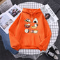 Sushi Cat's Day Harajuku Printed Hoody Womens Fashion Loose Clothing Autumn Fleece Sweatshirt Casual O-Neck Female Streetwear