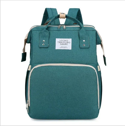 Portable Mommy Baby Diaper Bag Backpack Changing Pad Fashion Backpack USB Interface Babies Bags Station