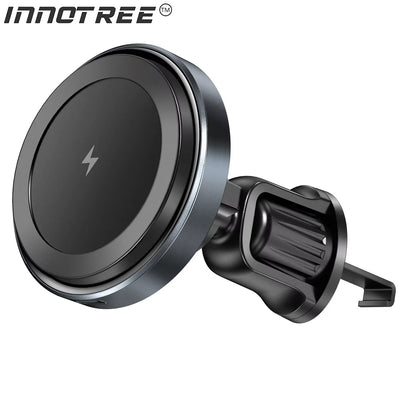 LISEN for 15W MagSafe Car Mount Charger Universal Phone Magnetic Wireless Car Fast Charging Mount Car Accessories for iPhone 15
