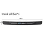 Car Door Threshold Scuff Plate For Geely Atlas Coolray Emgrand EC7 EC8 X7 EX7 CK2 CK3 GL GS Carbon Fiber Trunk Bumper Stickers