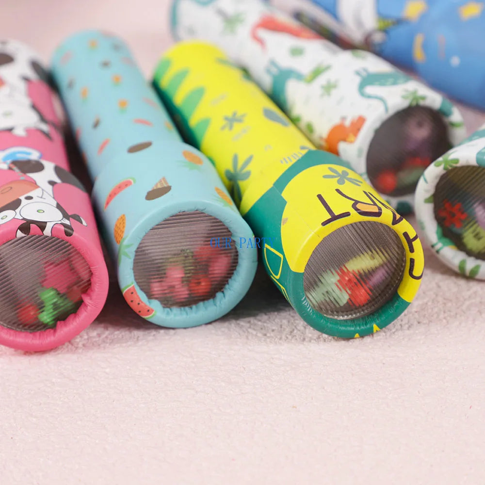 6Pcs Cute Rotating Kaleidoscope Classic Educational Toys for Kids Birthday Baby Shower Party Favors Pinata Fillers School Prizes