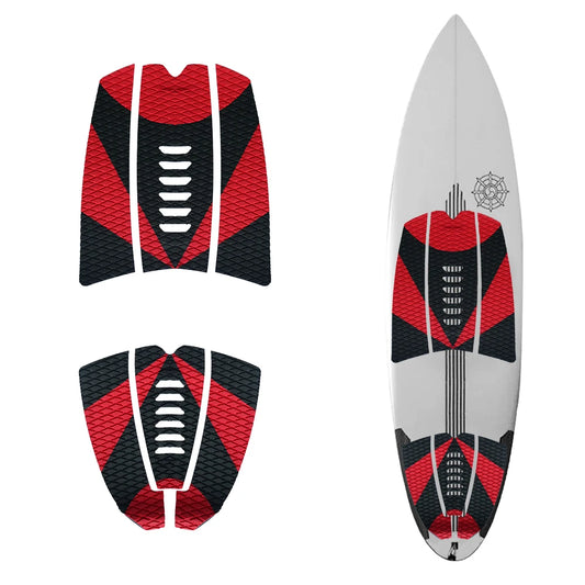 Sup Anti Deck Traction Slip Pad 6 Piece Premium Eva With Grip Surfboard Longboard Paddle Board Back Glue Foot Pads Hot Quality
