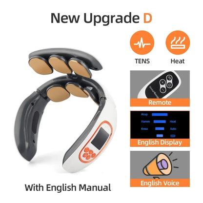Foreverlily Neck and Back Massager 6 Head Kneading Relaxation Shoulder Calf Body Massage Shawl Machine