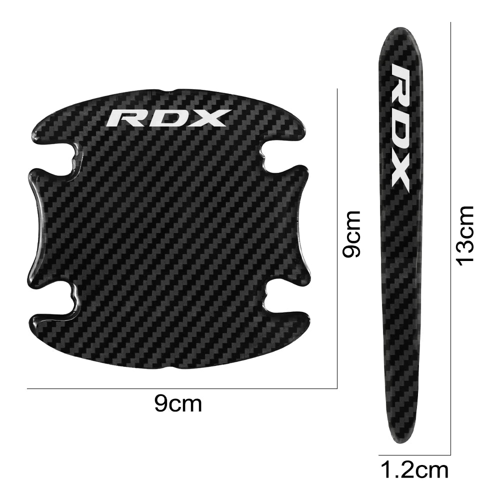Car Door Handle Sticker Anti Collision Auto Exterior Accessories For Acura MDX RDX TSX TL ILX TLX NSX RL CDX RSX ZDX TLXL RLX
