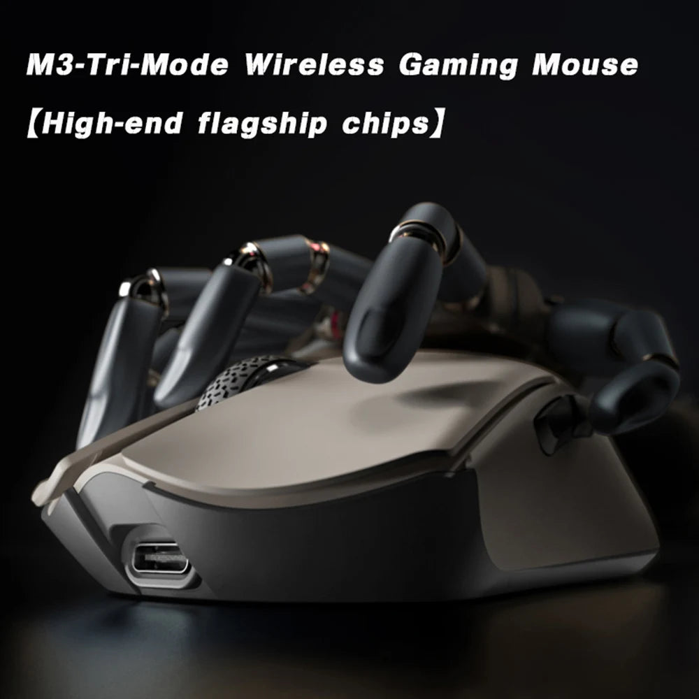 Motospeed Darmoshark M3 Wireless Mouse Gaming Esports Mouse 2.4G BT Type-C Wired Slim Rechargeable Slience Mouse for PC Notebook