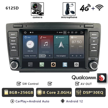 CHSTEK 7" Android Car Radio Wireless Carplay Multimedia for Skoda Octavia Mk2 A5 2004-2014 WIFI Bluetooth Plug and Play Canbus