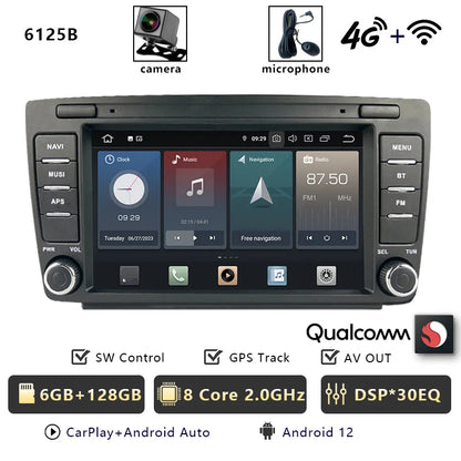 CHSTEK 7" Android Car Radio Wireless Carplay Multimedia for Skoda Octavia Mk2 A5 2004-2014 WIFI Bluetooth Plug and Play Canbus