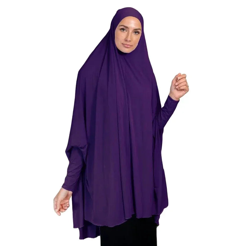 Women Muslim Khimar Abaya Long Hijab  Burqa Head Scarf Islamic Prayer Garment Overhead Turban Hijab Shawls Wraps Ramadan