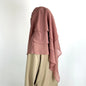 2024 Summer Three-layer Chiffon Hijab Solid Color Khimar Adjustable Women's Gauze Ethnic Shawl Breathable and Comfortable Hijab