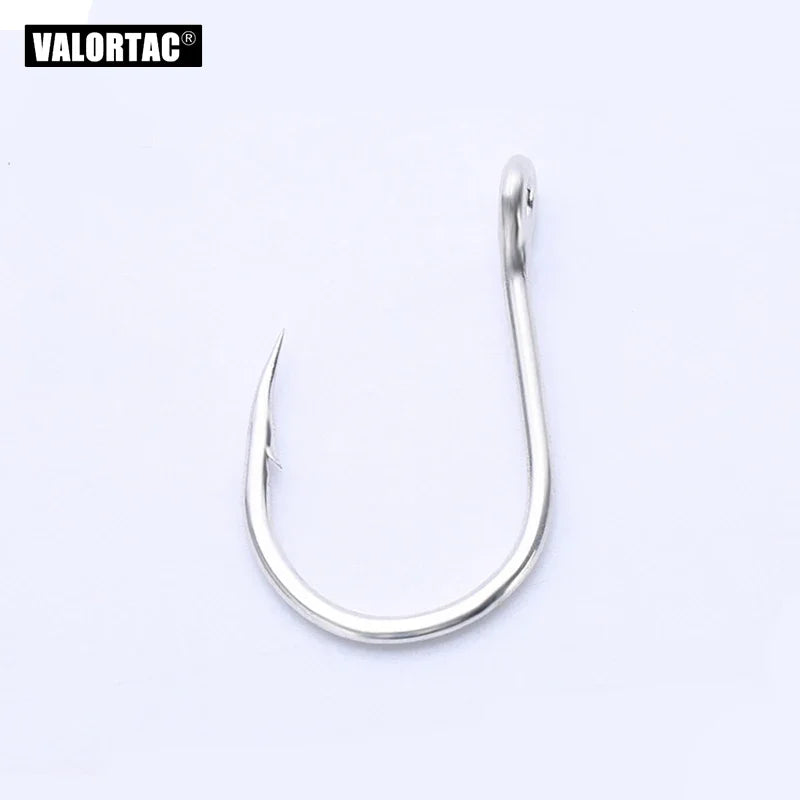 big single hook for treble hook replacement, alloy anti rust coating, barbed sea water fishhooks for fishing