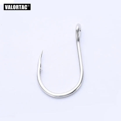 big single hook for treble hook replacement, alloy anti rust coating, barbed sea water fishhooks for fishing