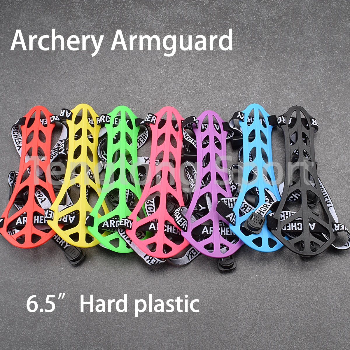 6.5in Archery Arm Guard Hard Plastic Arm Protection Forearm Safe Adjustable For Traditional Recurve Bow Sports Equipment 1pcs