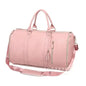 1pc Foldable PU Travel Convenient Carry-on Clothing Bag Women's Bag Bag Leather Business Duffel Women's Large Travel