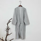 Men's Japanese Classic Bathrobe Nightwear Yukata Kimono Gown Sleepwear Cotton Skin-Friendly Robe Loose Casual Homewear Pajamas