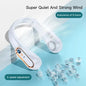 Neck bladeless fan mini ultra long lifespan portable lazy silent fan USB charging student sports office digital display power su