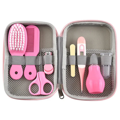 13pcs Multifunctional Baby Nail Clippers 8 8-piece Comb Nose Inhaler EVA Package Care Set  Coisas Para Bebê