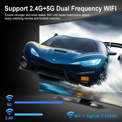 2025 MXQ Pro Smart TV Box Android 12 IK316 4K HD 3D Video Home Theater WIFI6 H.265 Support Watching Sport Matches TV Set Top Box