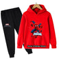 Spiderman Boys Sweater Set Spring and Autumn New Pullovers Children's Boys Big Children's All-match Two-Piece Suit