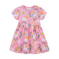 2-7T Jumping Meters Rainbow Short Sleeve Baby Princess Dresses Summer Girls Party Dress  Children Clothing Toddler Dresses