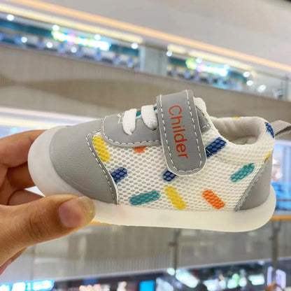 Best Boys/Girls Baby Walking Shoe Spring/Autumn New 0-2 Year Old Shoe Soft Sole Mesh Breathable Baby Shoe Nude Shoe bebê أحذية