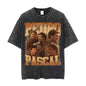 Vintage Pedro Pascal T Shirt Washed Harajuku Pascal Merch Retro Tshirt Hip Hop Bootleg Style Streetwear Shirt 2023 New Arrival
