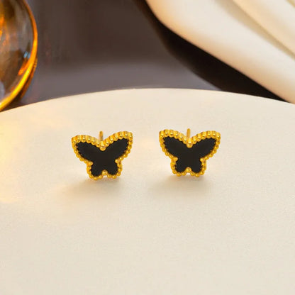1/2/3Pcs 18K Gold Plated Stainless Steel Butterfly Bracelet for Women, Elegant Butterfly Hand Decor Necklace Bracelet Jewelry