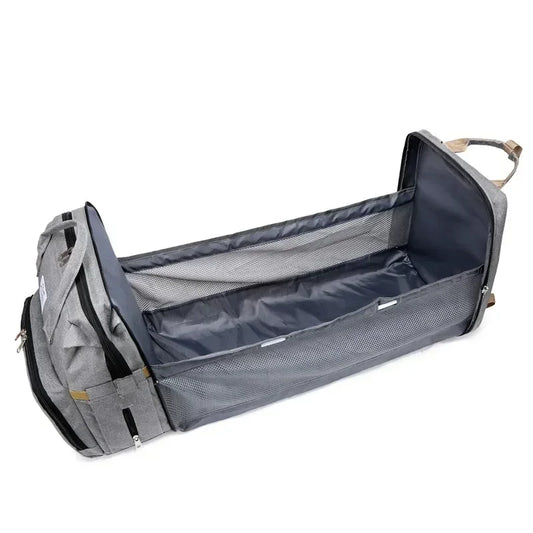 Portable Mommy Baby Diaper Bag Backpack Changing Pad Fashion Backpack USB Interface Babies Bags Station