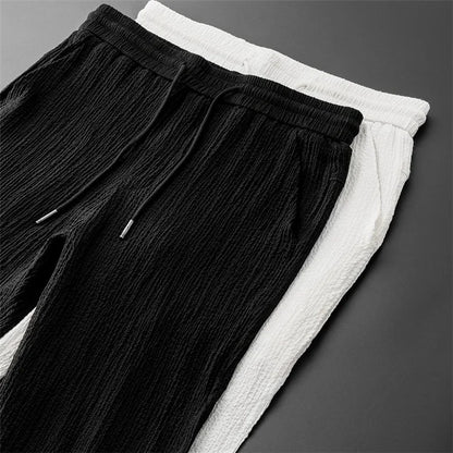 Loose Large Size Casual Summer Cool Sport ort Sve T-irt Long Pants Two Piece Set Trendy Brand Breathable Thin Model