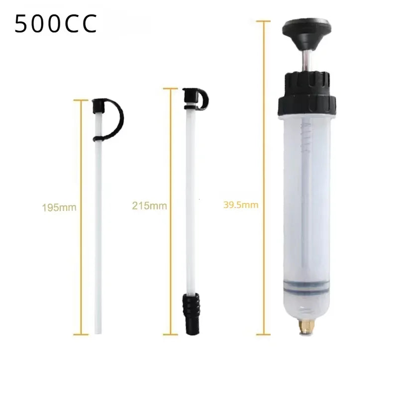 Car OilFluid Extractor Filling Oil Change Syringe Bottle Transfer Automotive Fuel Extraction Pump Hand Tool Oil Extractor Pump