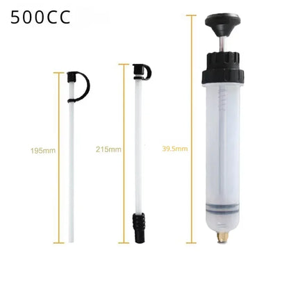 Car OilFluid Extractor Filling Oil Change Syringe Bottle Transfer Automotive Fuel Extraction Pump Hand Tool Oil Extractor Pump