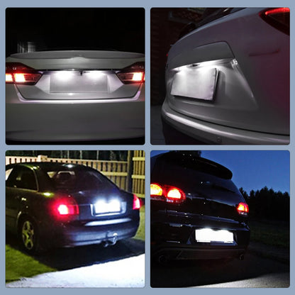 White License Plate Light For VW Passat CC Golf MK7 Seat Leon 1 Canbus No Error Bright LED License Plate Light