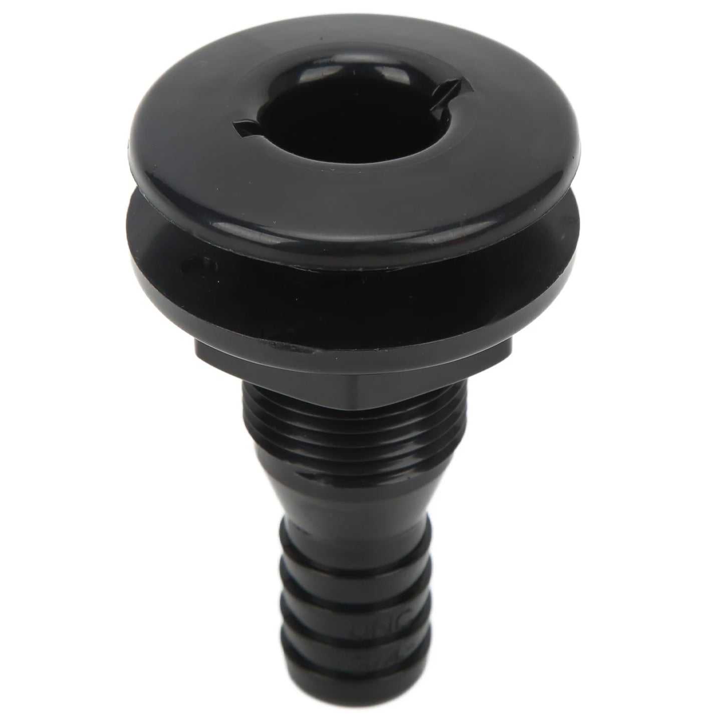 Boats Fitting Boat Through Hull Connector 3/4in ABS Plastic Hose Coupling Drain Outlet Accessory Drain Scupper Thru Hull Fitting